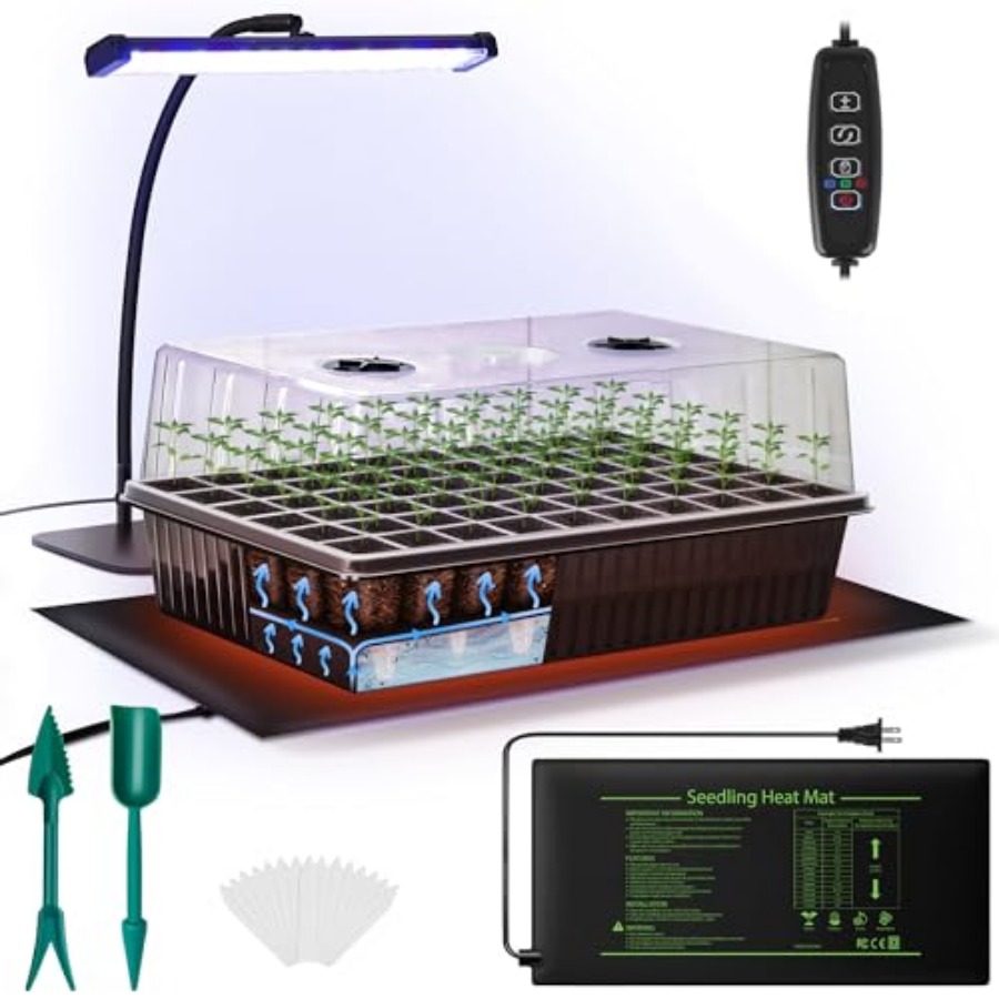 60-Cell Self-Watering Seed Sta - Heat Mat Seedling 评论和价格