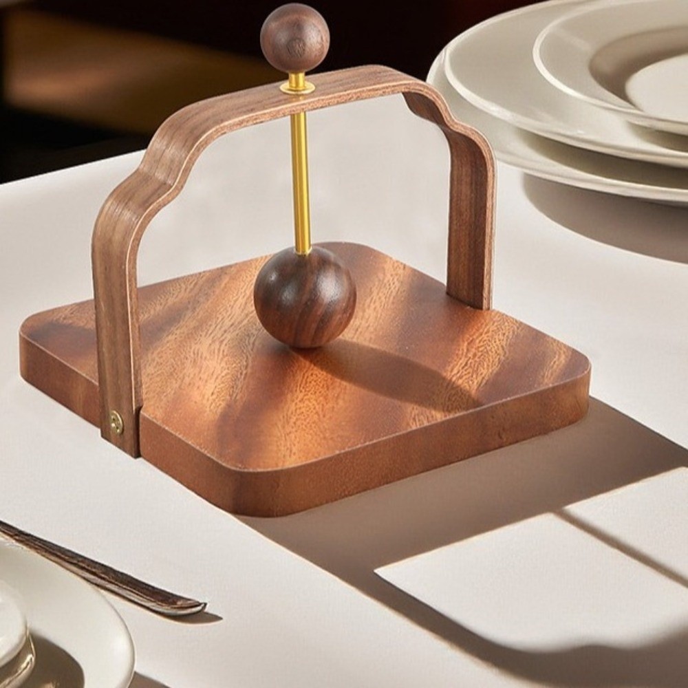 Napkin Stand Retro Walnut Wood - Agar Tissue Culture 评论和价格